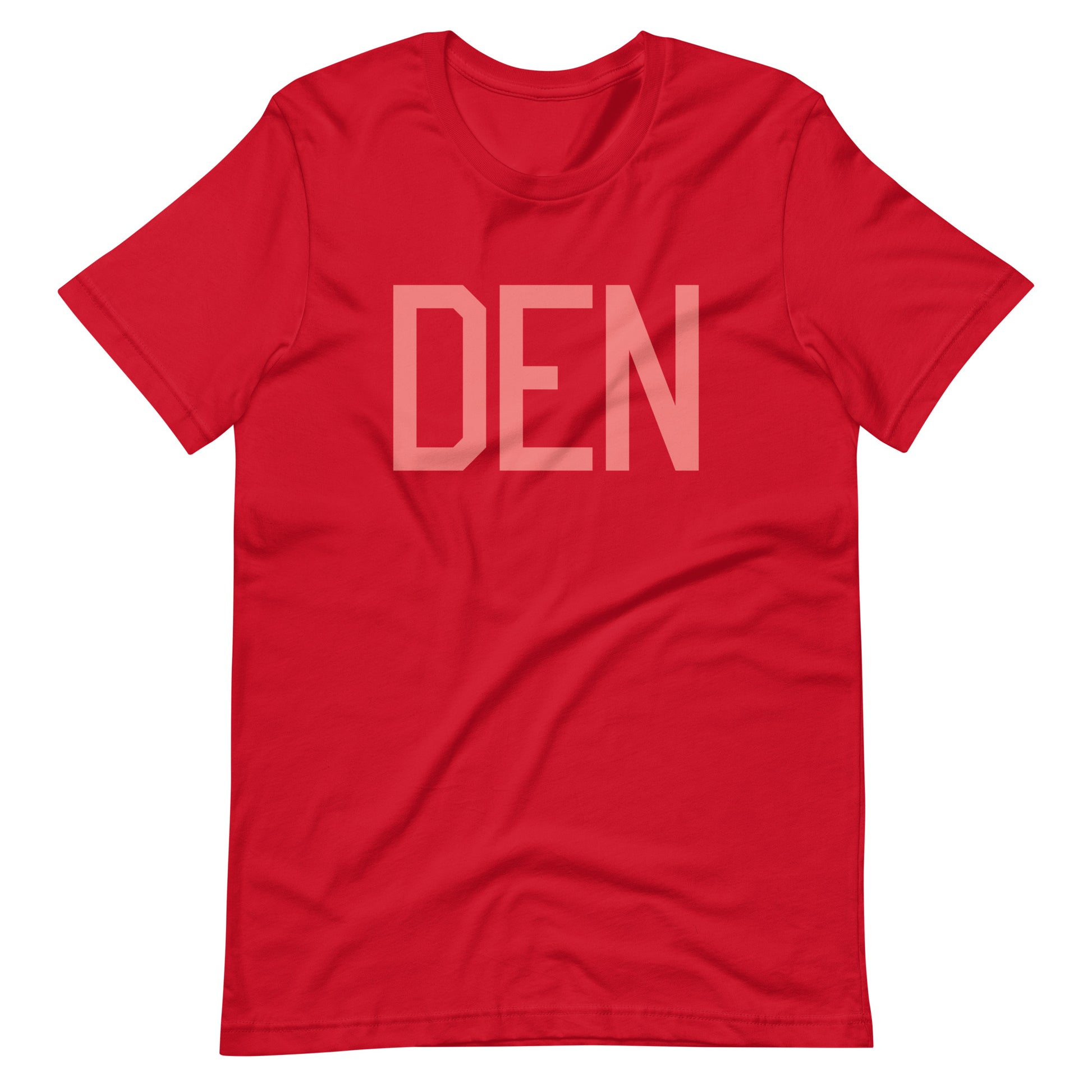 Aviation Enthusiast Unisex Tee - Pink Graphic • DEN Denver • YHM Designs - Image 01