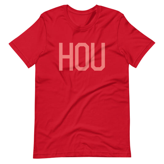 Aviation Enthusiast Unisex Tee - Pink Graphic • HOU Houston • YHM Designs - Image 01