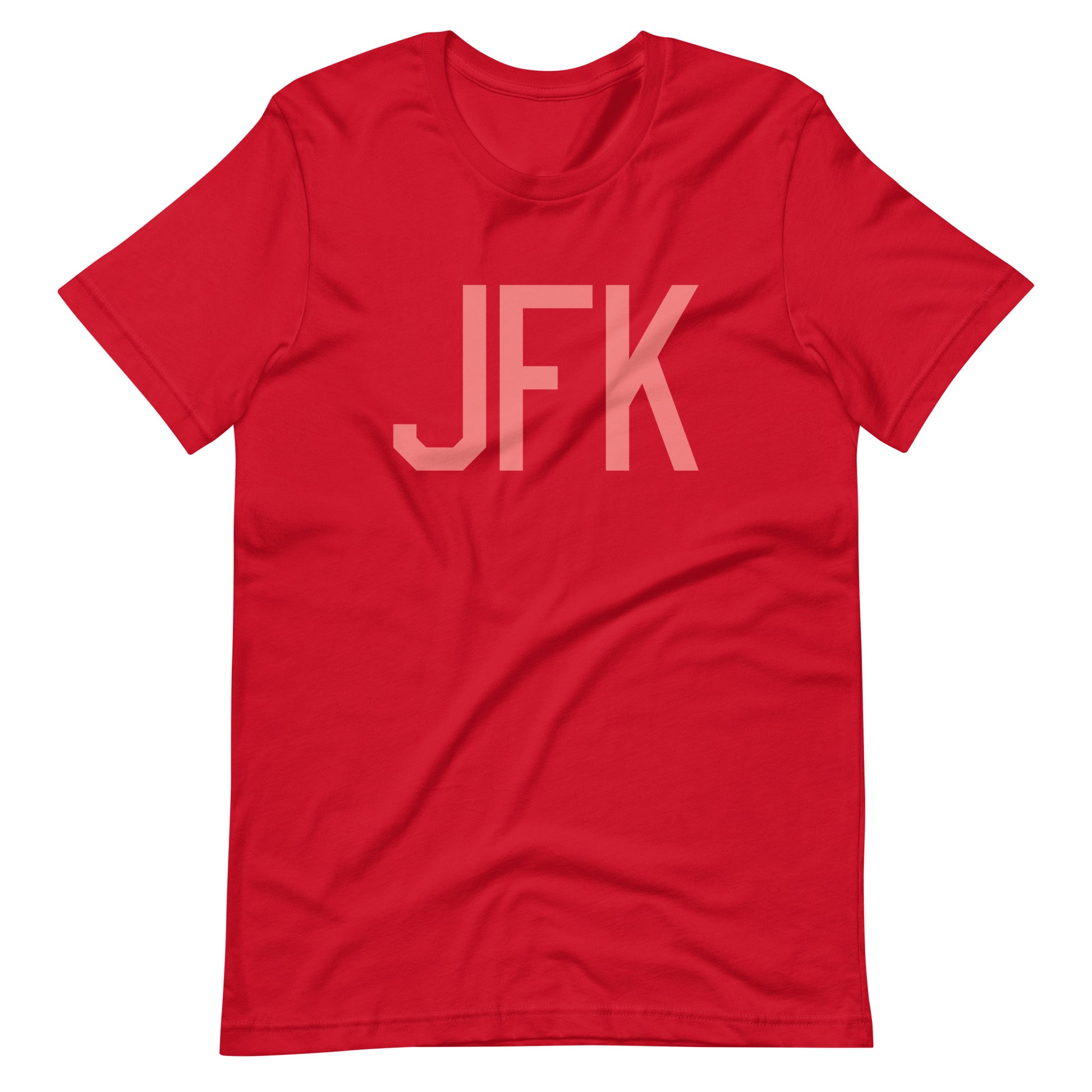 Aviation Enthusiast Unisex Tee - Pink Graphic • JFK New York City • YHM Designs - Image 01