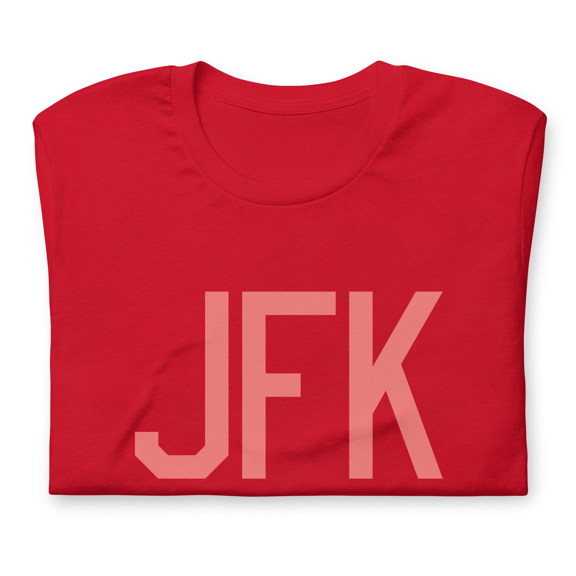 Aviation Enthusiast Unisex Tee - Pink Graphic • JFK New York City • YHM Designs - Image 05