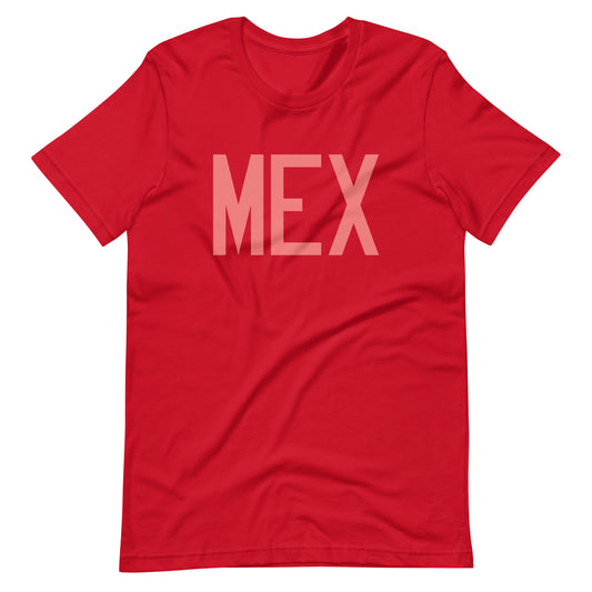 Aviation Enthusiast Unisex Tee - Pink Graphic • MEX Mexico City • YHM Designs - Image 01