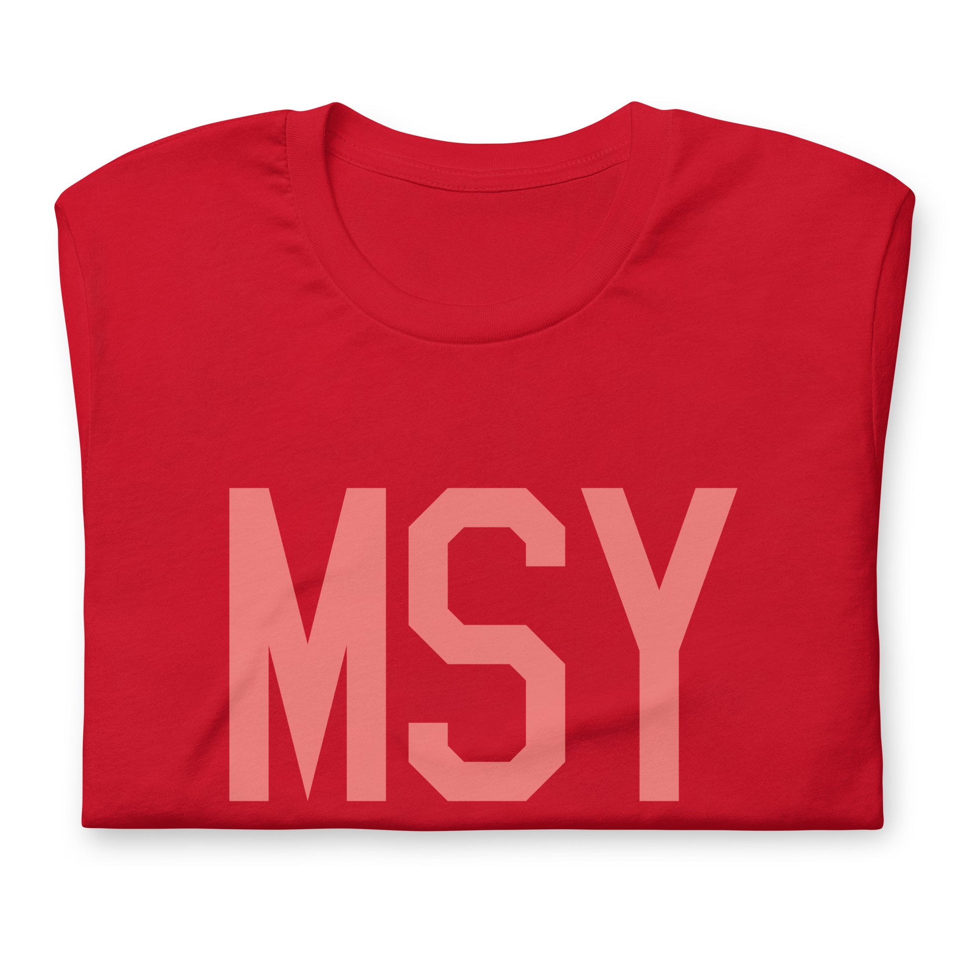Aviation Enthusiast Unisex Tee - Pink Graphic • MSY New Orleans • YHM Designs - Image 05