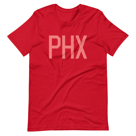 Aviation Enthusiast Unisex Tee - Pink Graphic • PHX Phoenix • YHM Designs - Image 01