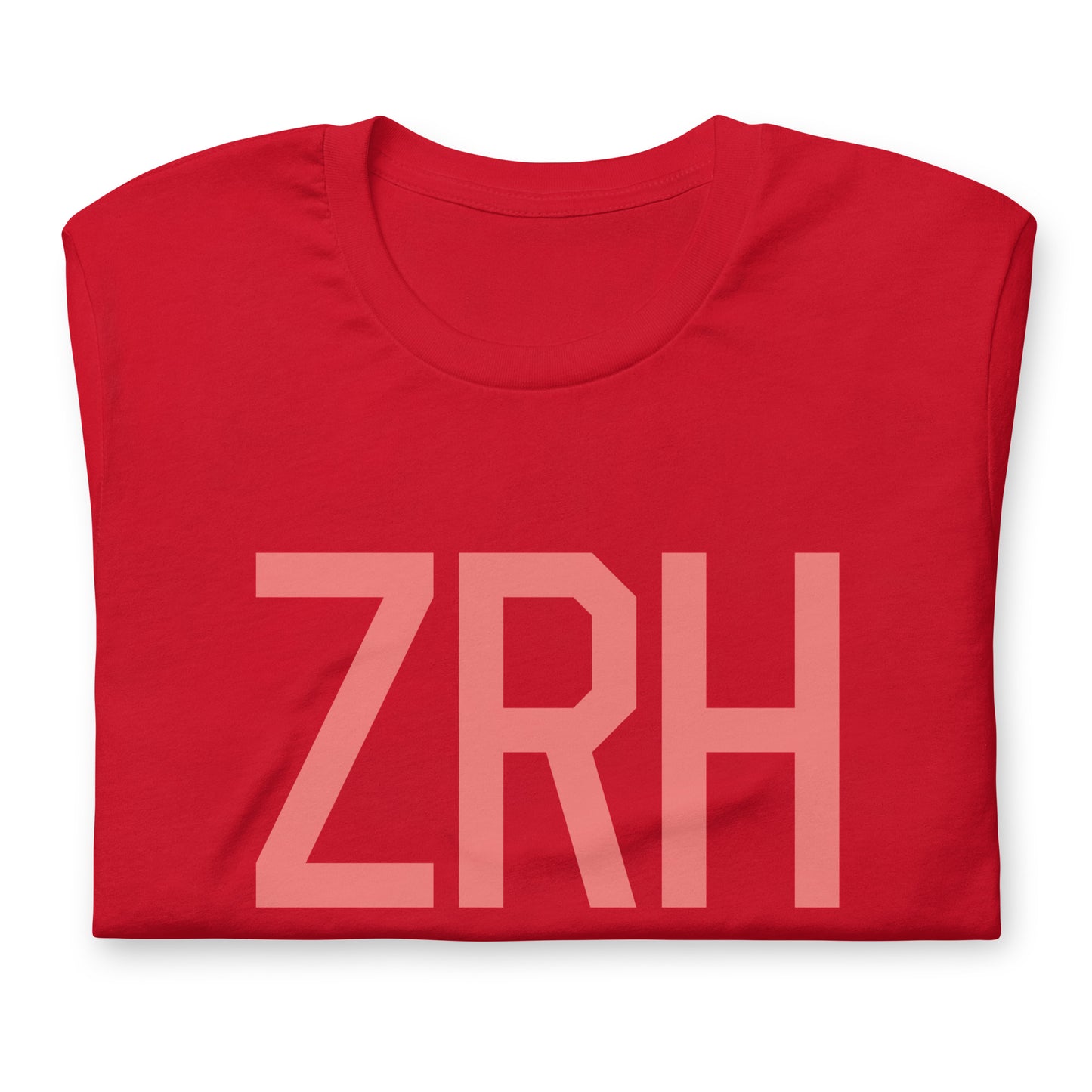 Aviation Enthusiast Unisex Tee - Pink Graphic • ZRH Zurich • YHM Designs - Image 05