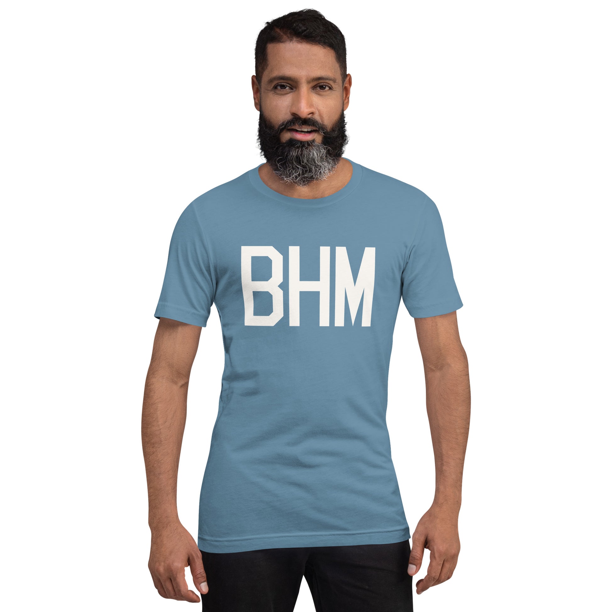 Airport Code T-Shirt - White Graphic • BHM Birmingham • YHM Designs - Image 09