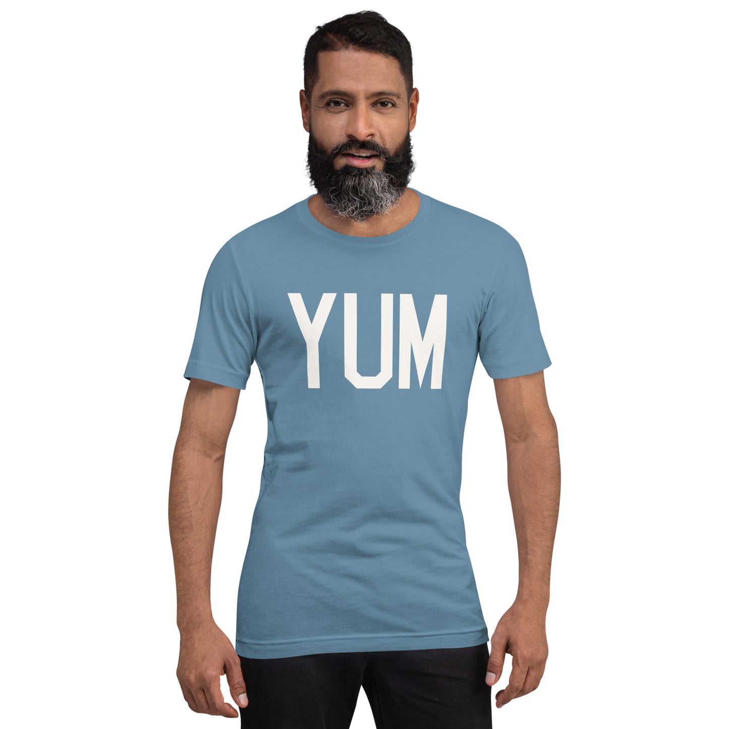 Airport Code T-Shirt - White Graphic • YUM Yuma • YHM Designs - Image 09