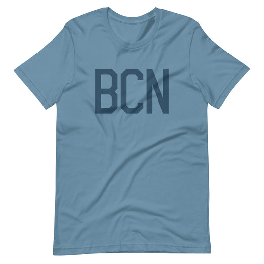Aviation Lover Unisex T-Shirt - Blue Graphic • BCN Barcelona • YHM Designs - Image 01