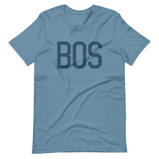 Aviation Lover Unisex T-Shirt - Blue Graphic • BOS Boston • YHM Designs - Image 01