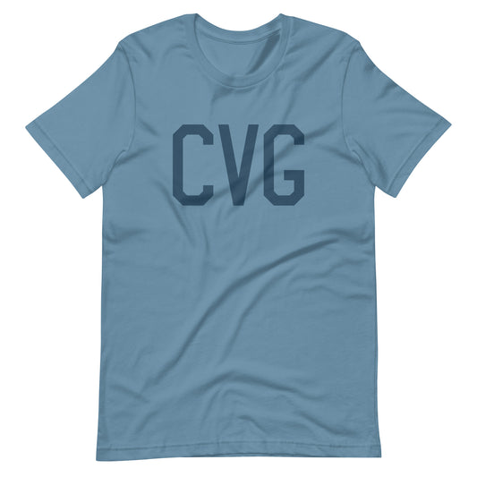 Aviation Lover Unisex T-Shirt - Blue Graphic • CVG Cincinnati • YHM Designs - Image 01