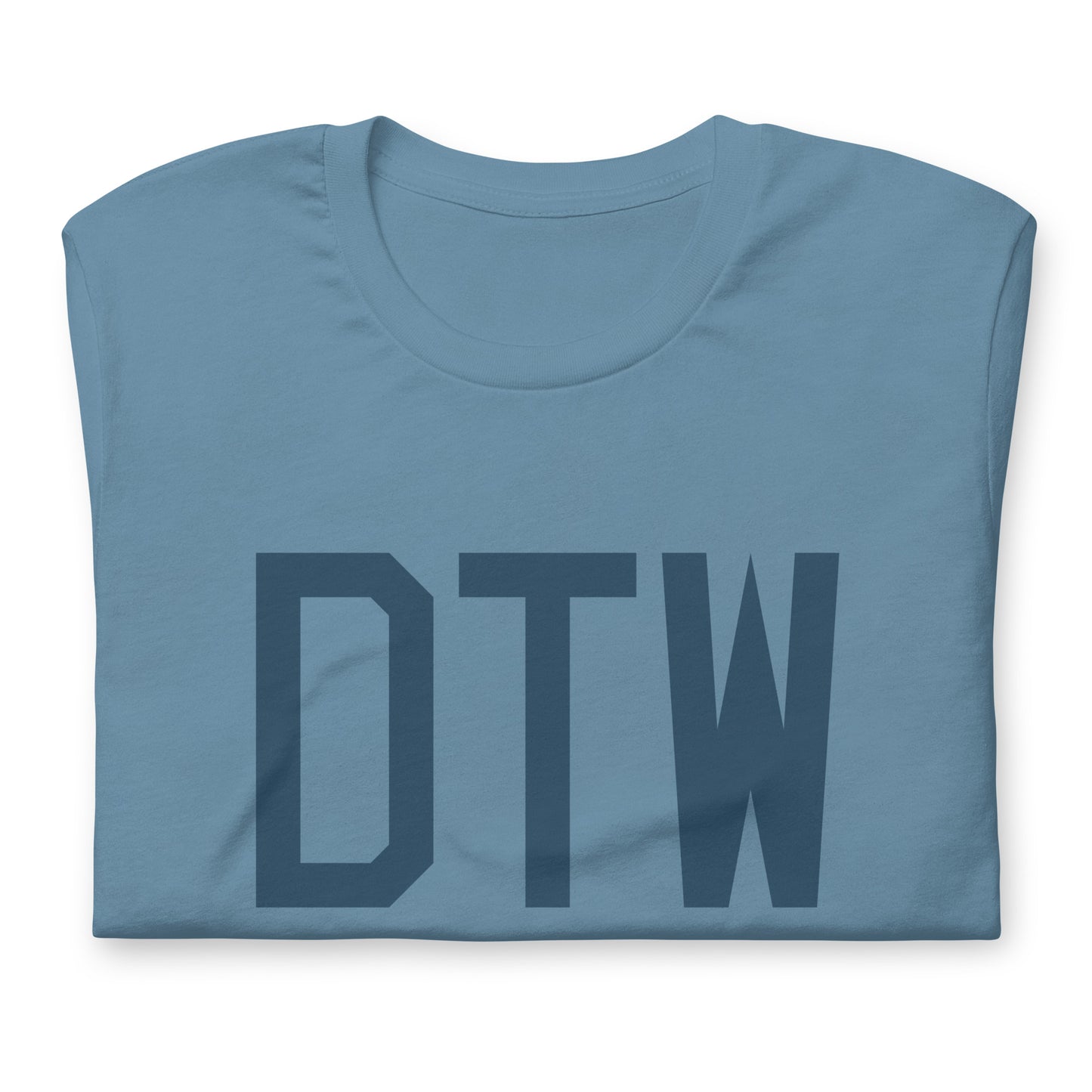Aviation Lover Unisex T-Shirt - Blue Graphic • DTW Detroit • YHM Designs - Image 05