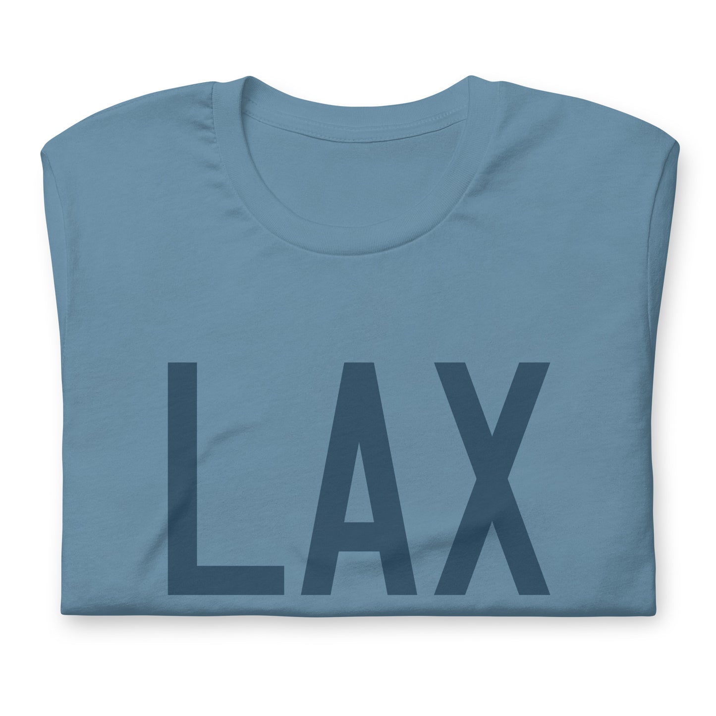 Aviation Lover Unisex T-Shirt - Blue Graphic • LAX Los Angeles • YHM Designs - Image 05
