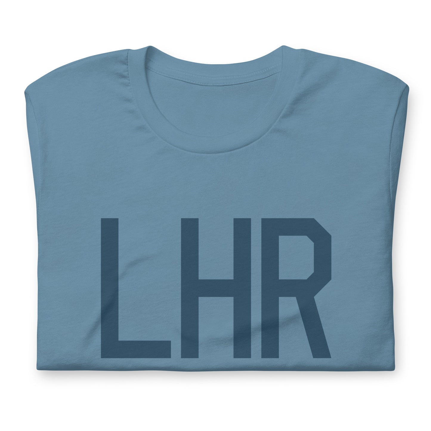 Aviation Lover Unisex T-Shirt - Blue Graphic • LHR London • YHM Designs - Image 05