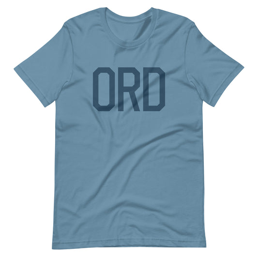 Aviation Lover Unisex T-Shirt - Blue Graphic • ORD Chicago • YHM Designs - Image 01