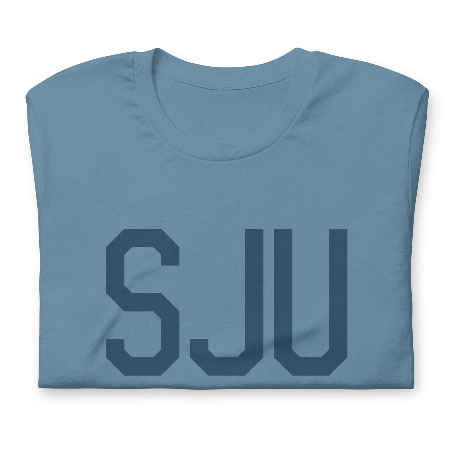 Aviation Lover Unisex T-Shirt - Blue Graphic • SJU San Juan • YHM Designs - Image 05