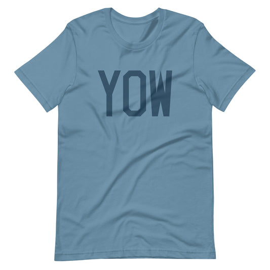Aviation Lover Unisex T-Shirt - Blue Graphic • YOW Ottawa • YHM Designs - Image 01