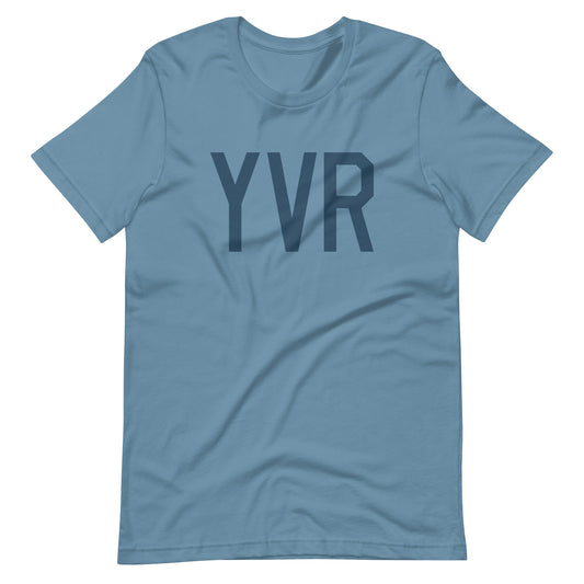 Aviation Lover Unisex T-Shirt - Blue Graphic • YVR Vancouver • YHM Designs - Image 01