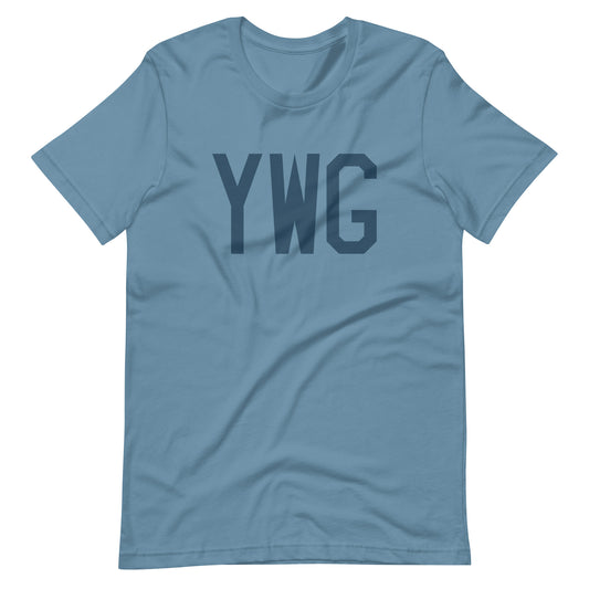 Aviation Lover Unisex T-Shirt - Blue Graphic • YWG Winnipeg • YHM Designs - Image 01