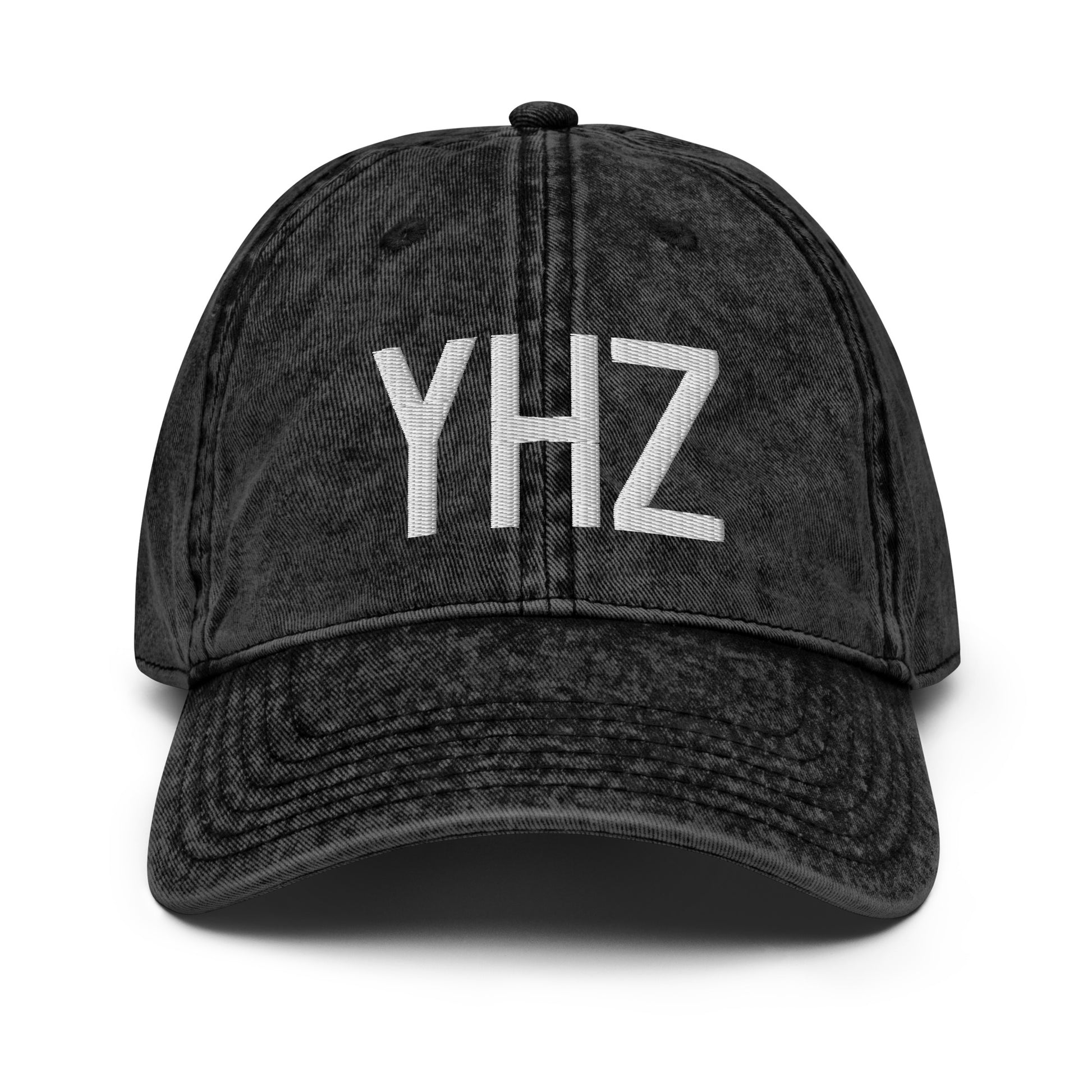 Airport Code Twill Cap - White • YHZ Halifax • YHM Designs - Image 14