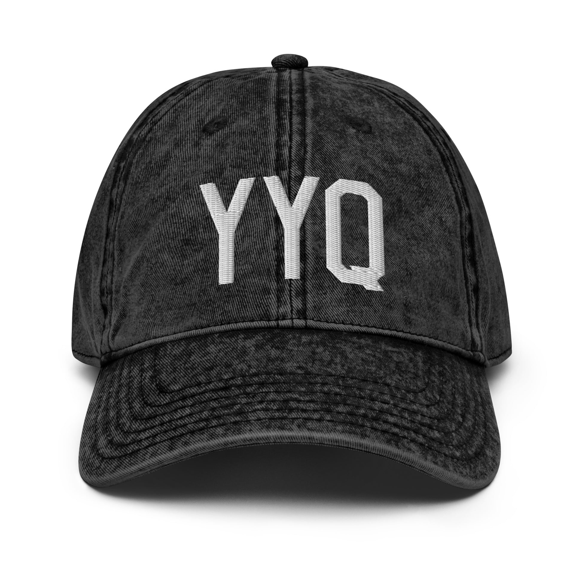 Airport Code Twill Cap - White • YYQ Churchill • YHM Designs - Image 14