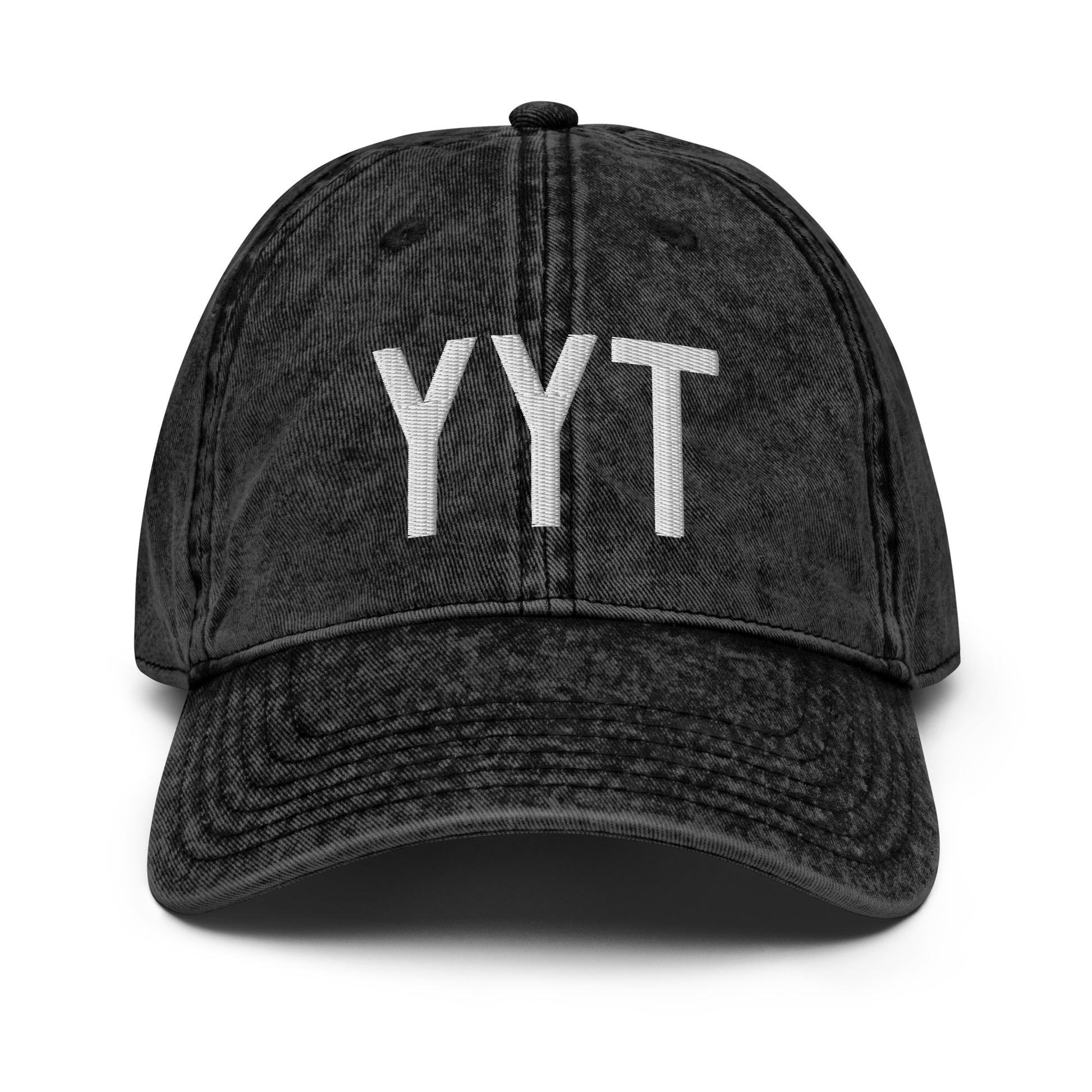 Airport Code Twill Cap - White • YYT St. John's • YHM Designs - Image 14