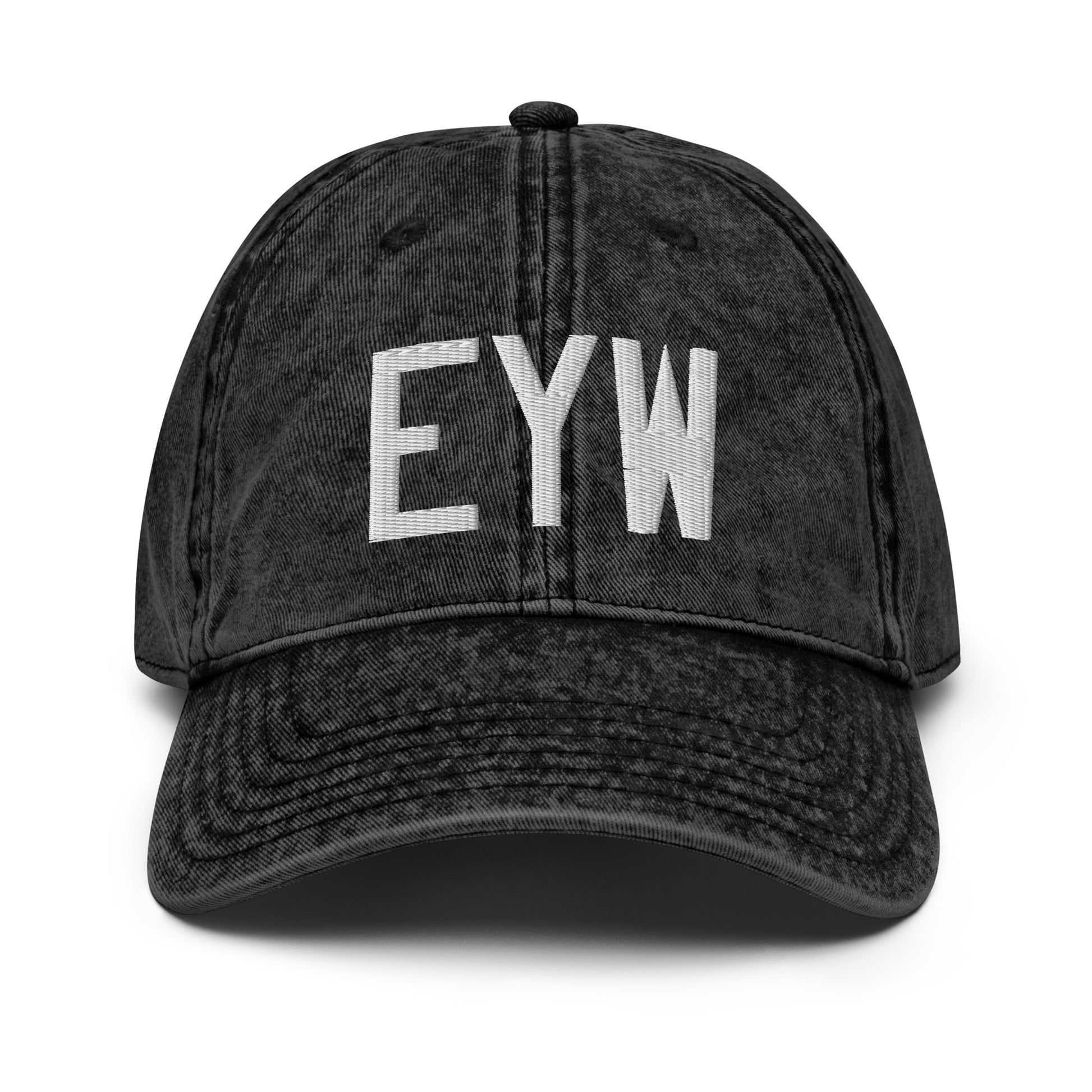 Airport Code Twill Cap - White • EYW Key West • YHM Designs - Image 14