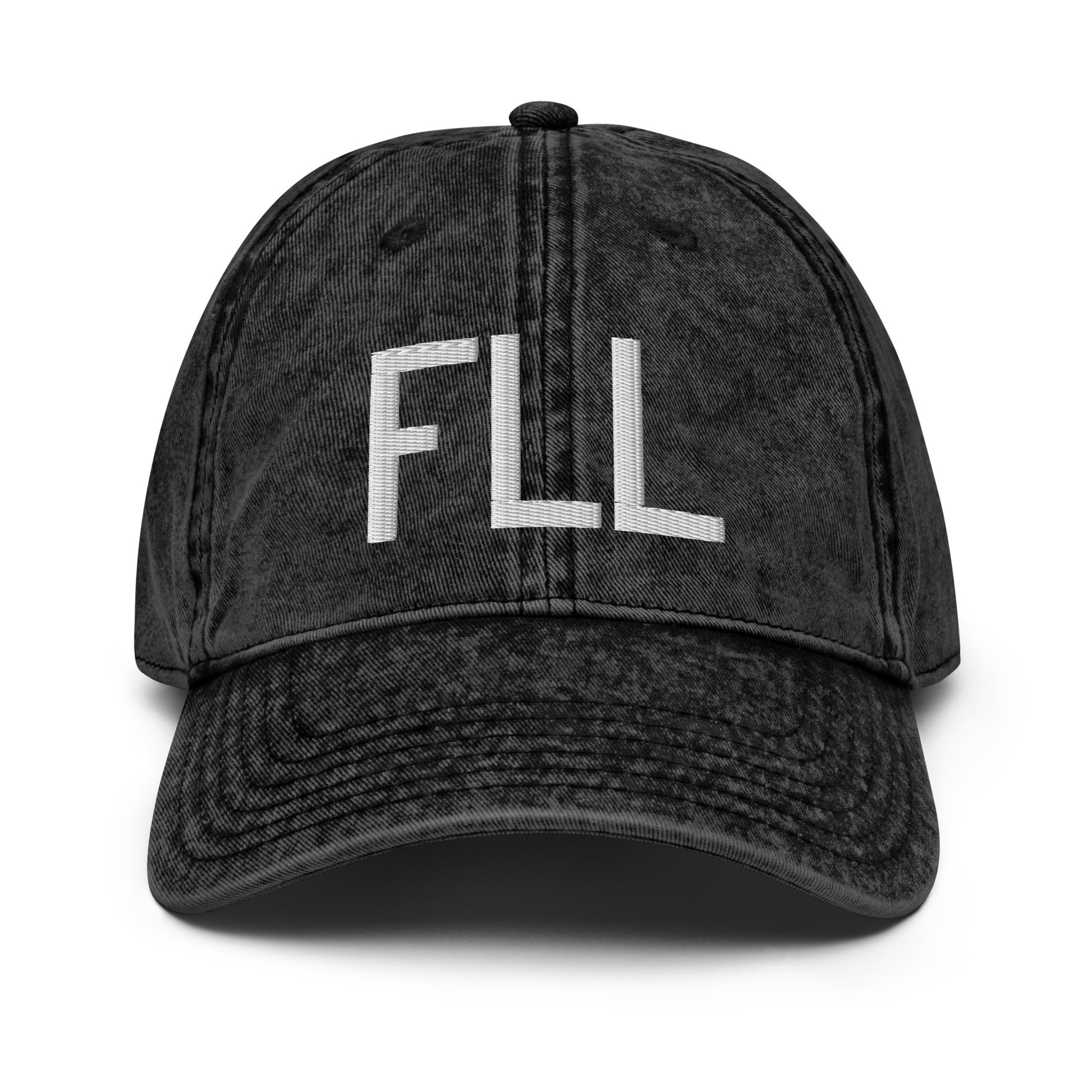 Airport Code Twill Cap - White • FLL Fort Lauderdale • YHM Designs - Image 14