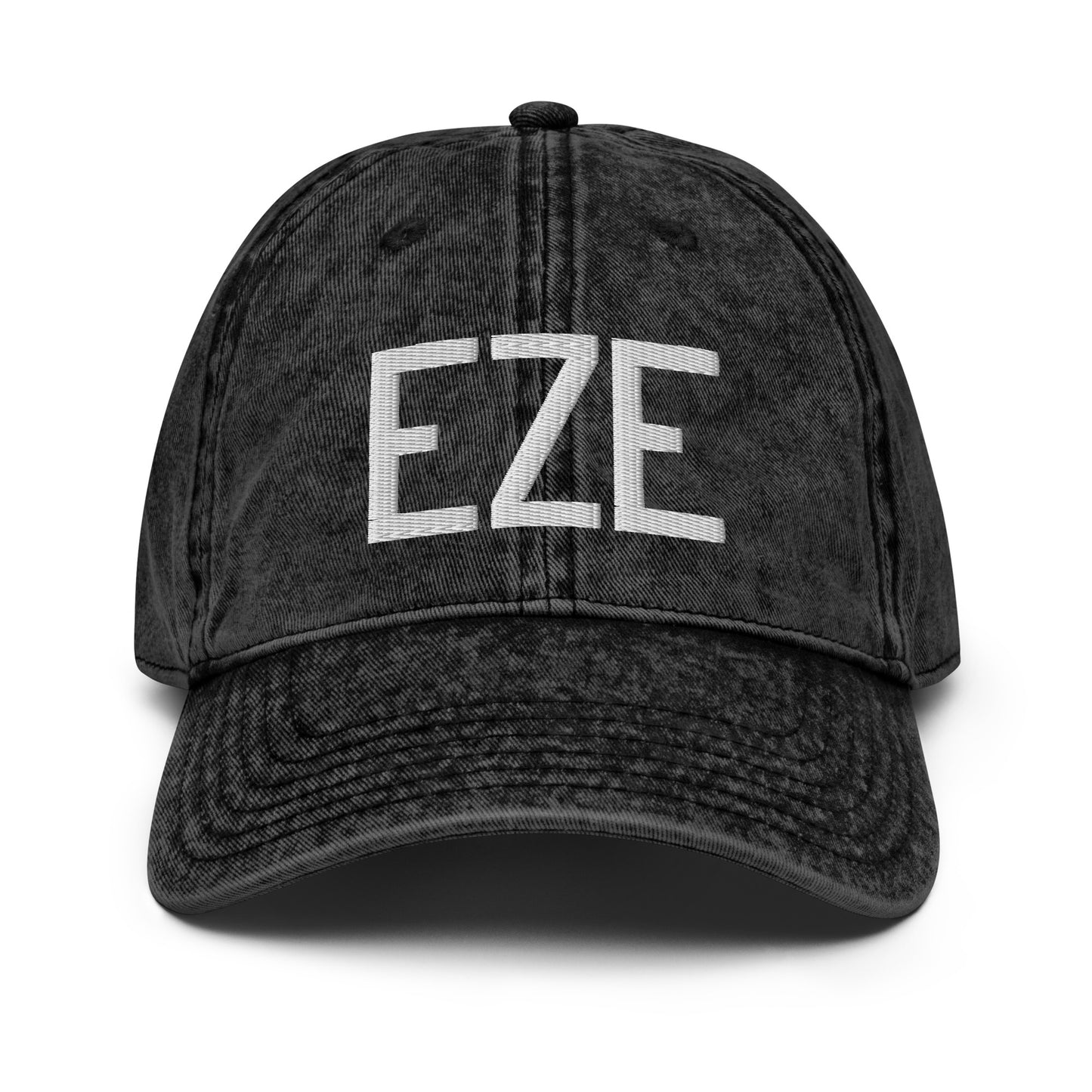 Airport Code Twill Cap - White • EZE Buenos Aires • YHM Designs - Image 14