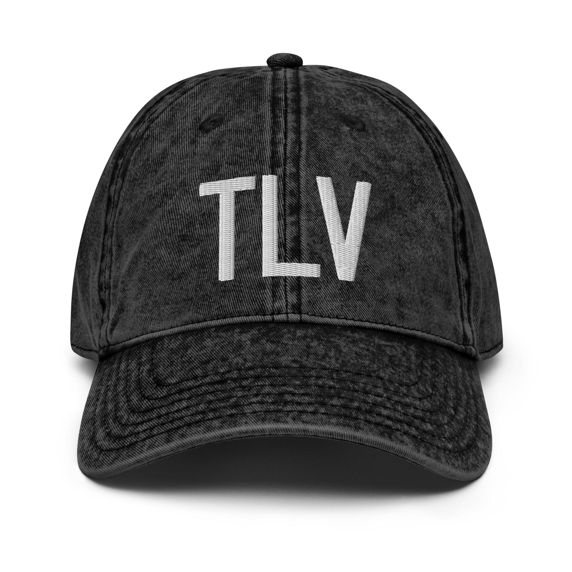 Airport Code Twill Cap - White • TLV Tel Aviv • YHM Designs - Image 14
