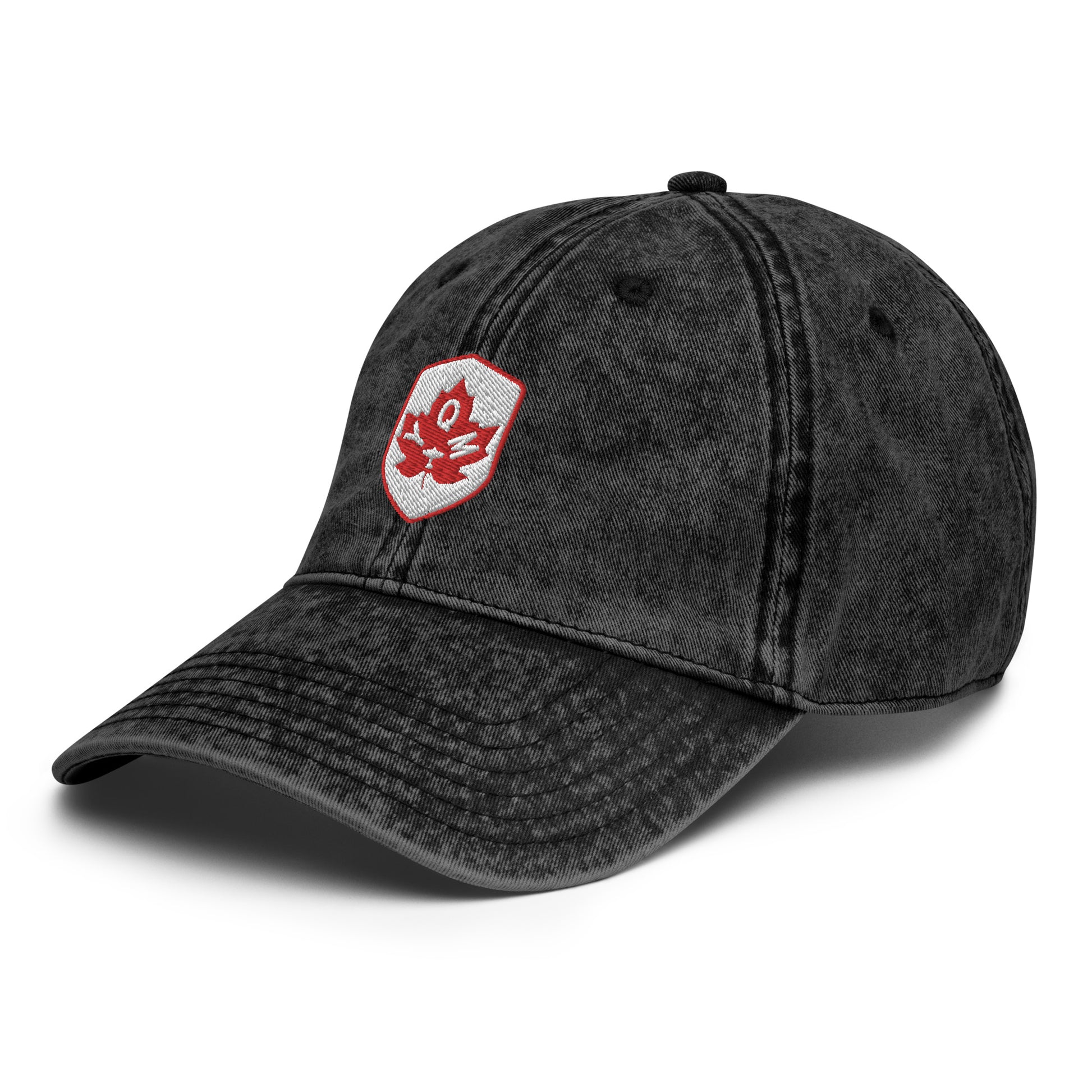 Maple Leaf Twill Cap - Red/White • YQM Moncton • YHM Designs - Image 14