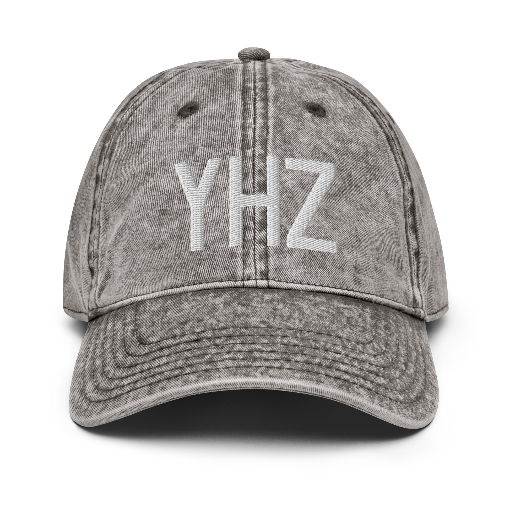 Airport Code Twill Cap - White • YHZ Halifax • YHM Designs - Image 28
