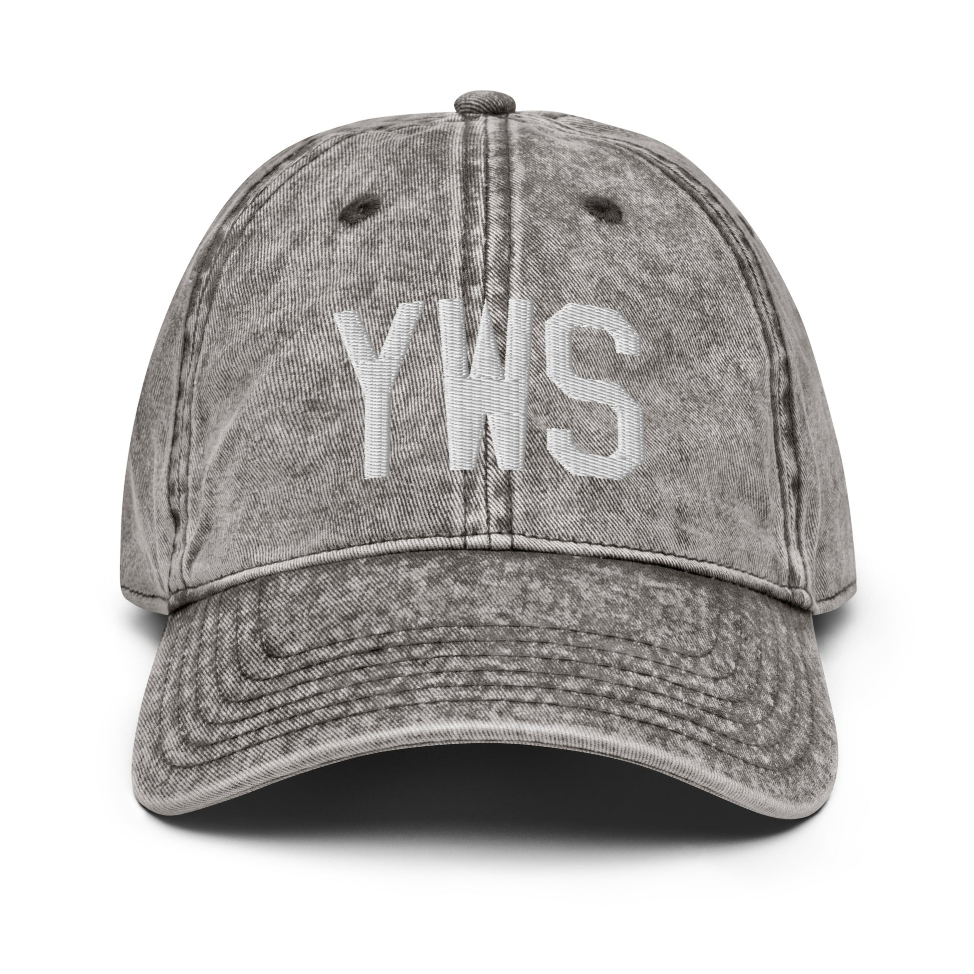 Airport Code Twill Cap - White • YWS Whistler • YHM Designs - Image 28