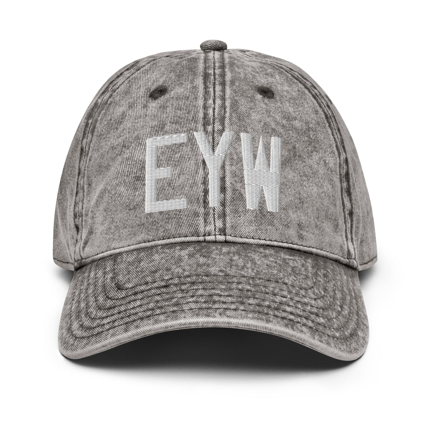 Airport Code Twill Cap - White • EYW Key West • YHM Designs - Image 28