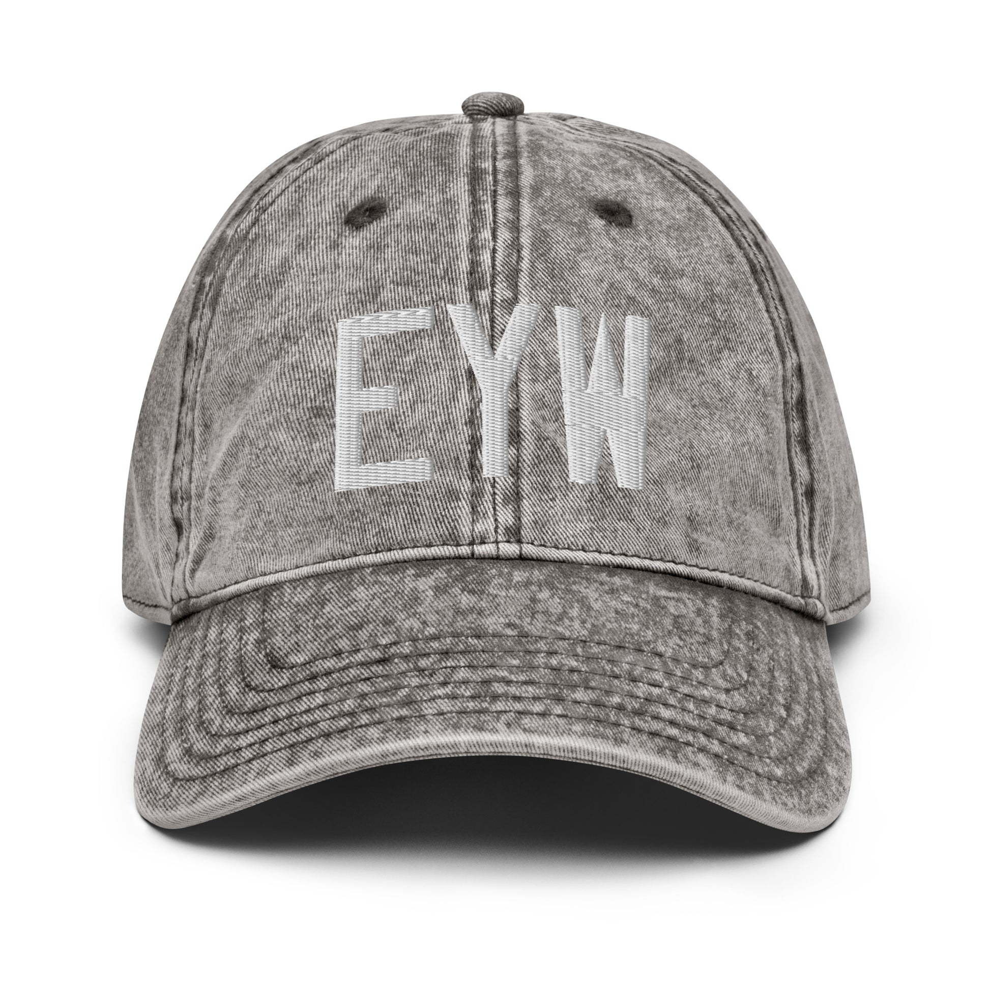 Airport Code Twill Cap - White • EYW Key West • YHM Designs - Image 28