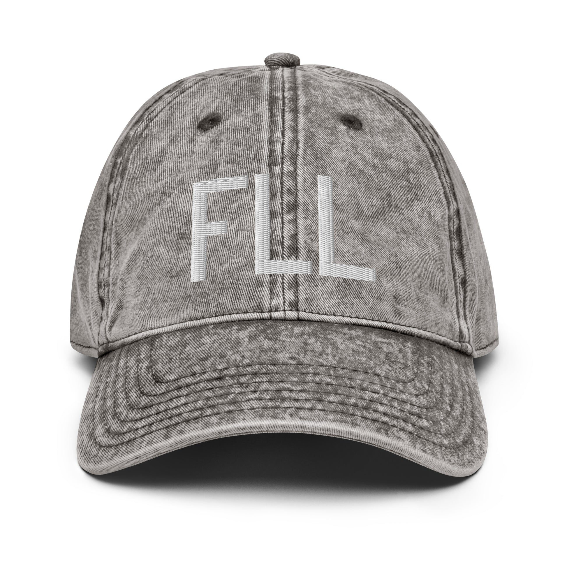 Airport Code Twill Cap - White • FLL Fort Lauderdale • YHM Designs - Image 28