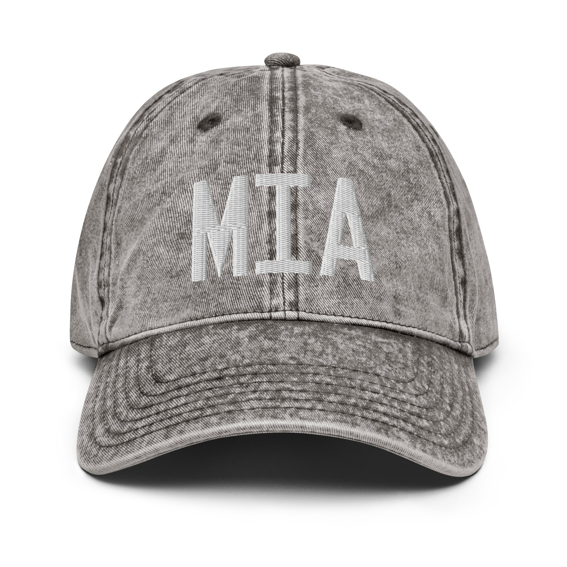 Airport Code Twill Cap - White • MIA Miami • YHM Designs - Image 28