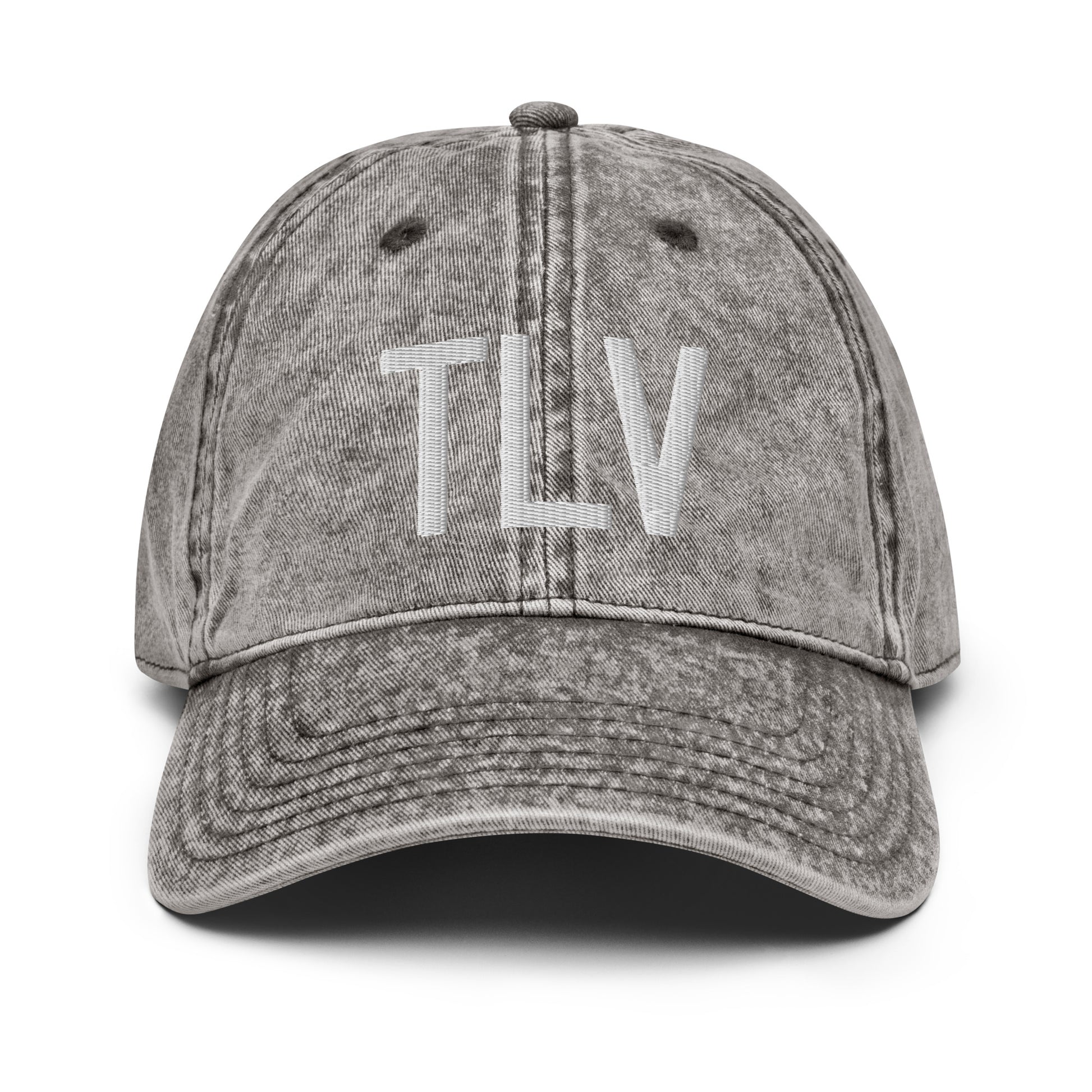 Airport Code Twill Cap - White • TLV Tel Aviv • YHM Designs - Image 28