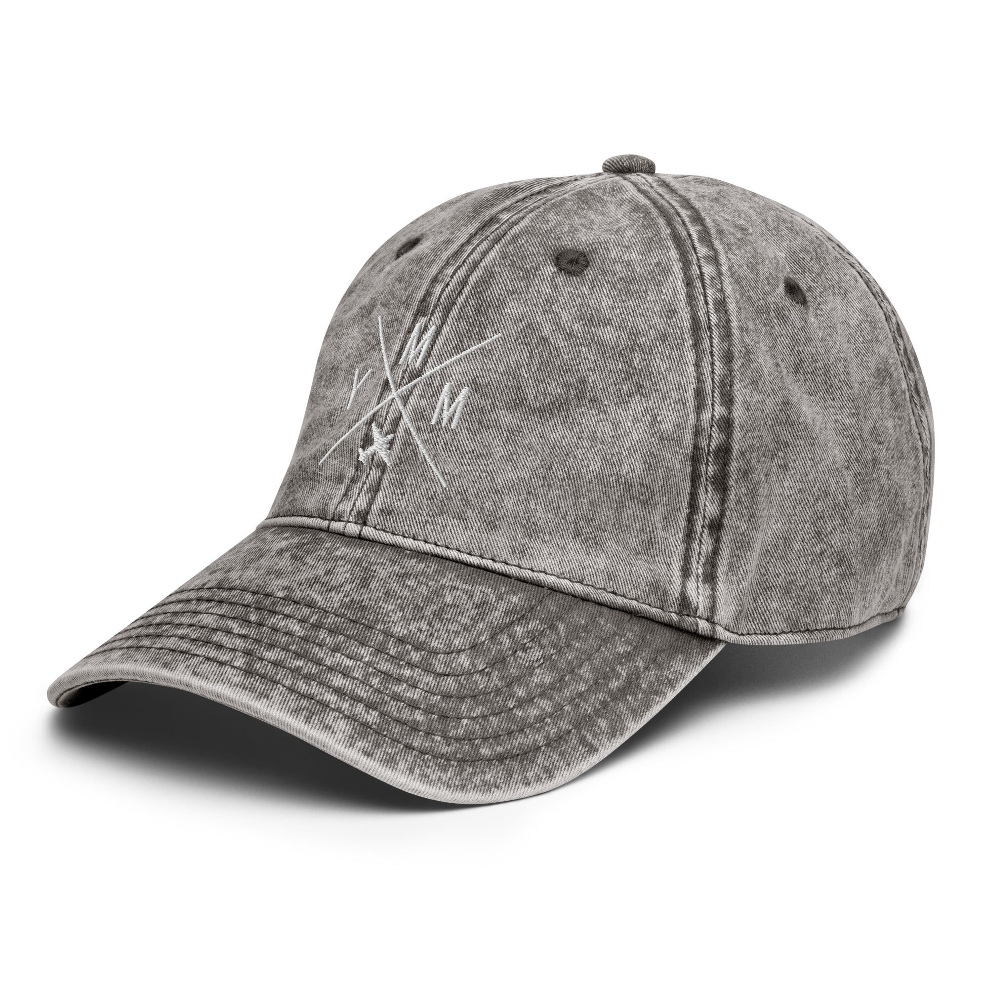 Crossed-X Cotton Twill Cap - White • YMM Fort McMurray • YHM Designs - Image 31