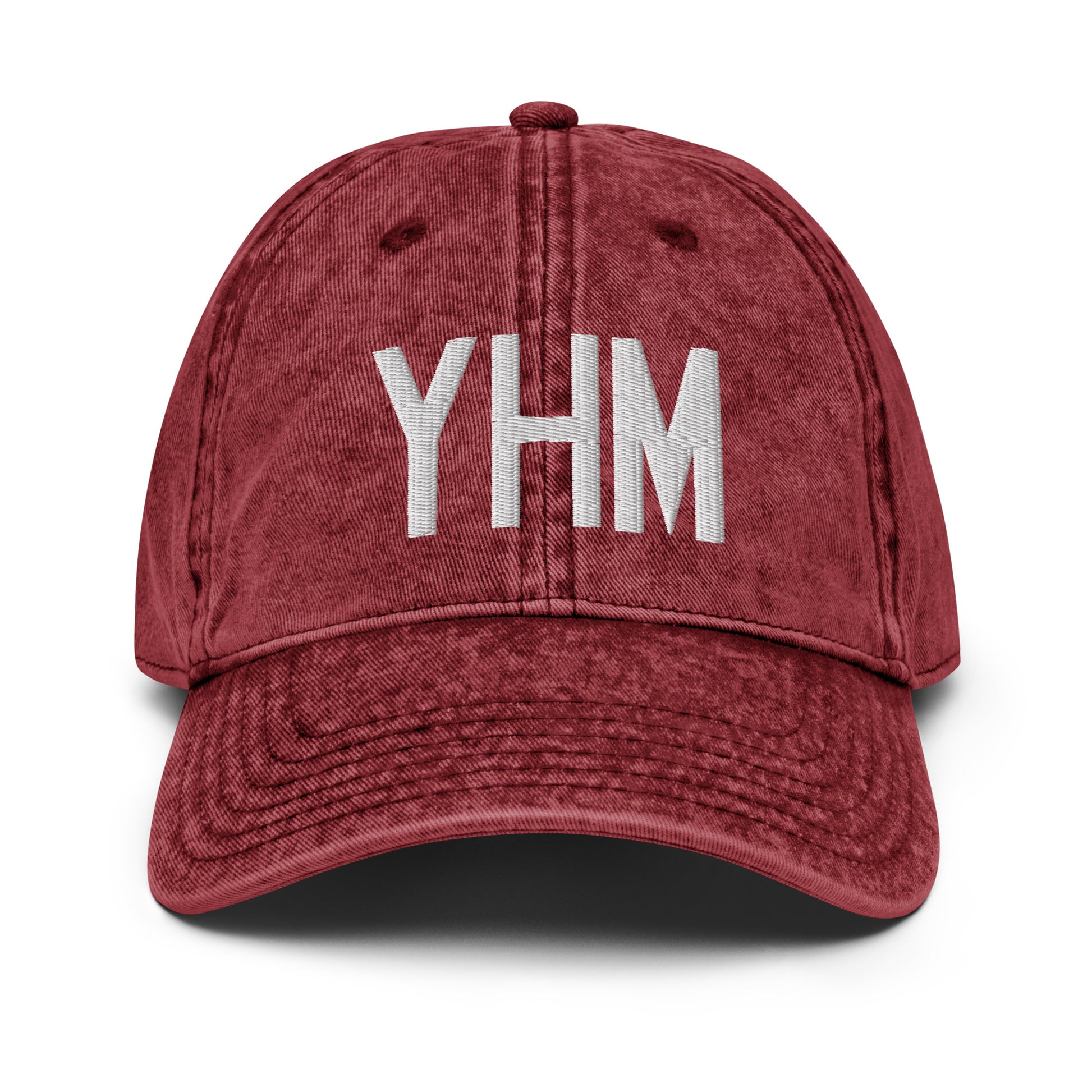 Airport Code Twill Cap - White • YHM Hamilton • YHM Designs - Image 19