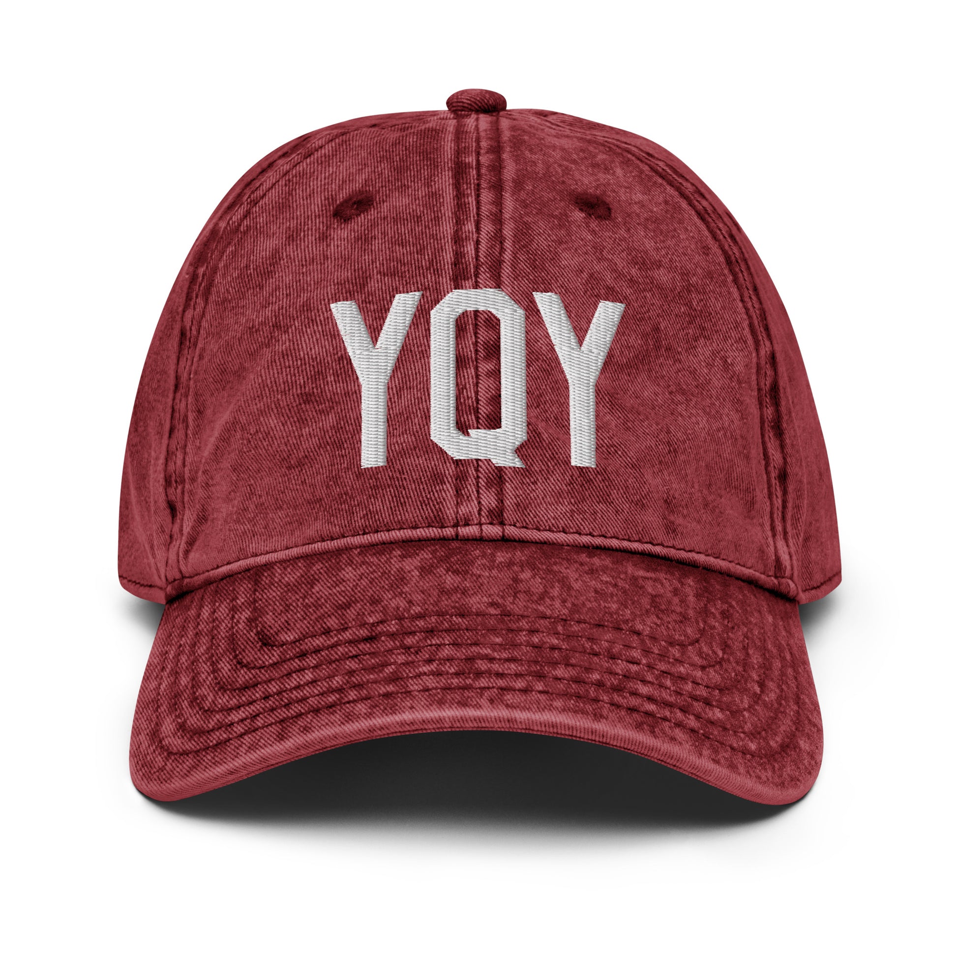 Airport Code Twill Cap - White • YQY Sydney • YHM Designs - Image 19