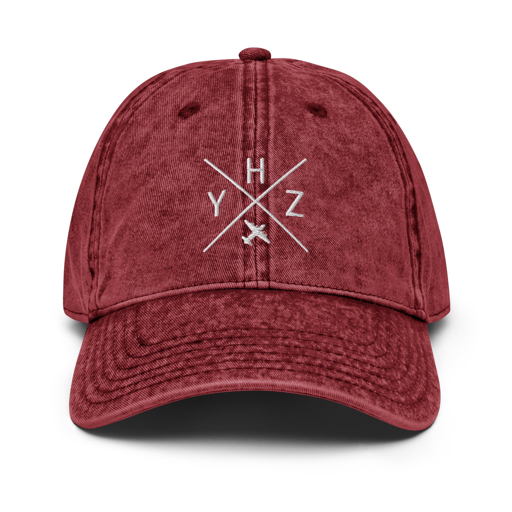 Crossed-X Cotton Twill Cap - White • YHZ Halifax • YHM Designs - Image 22