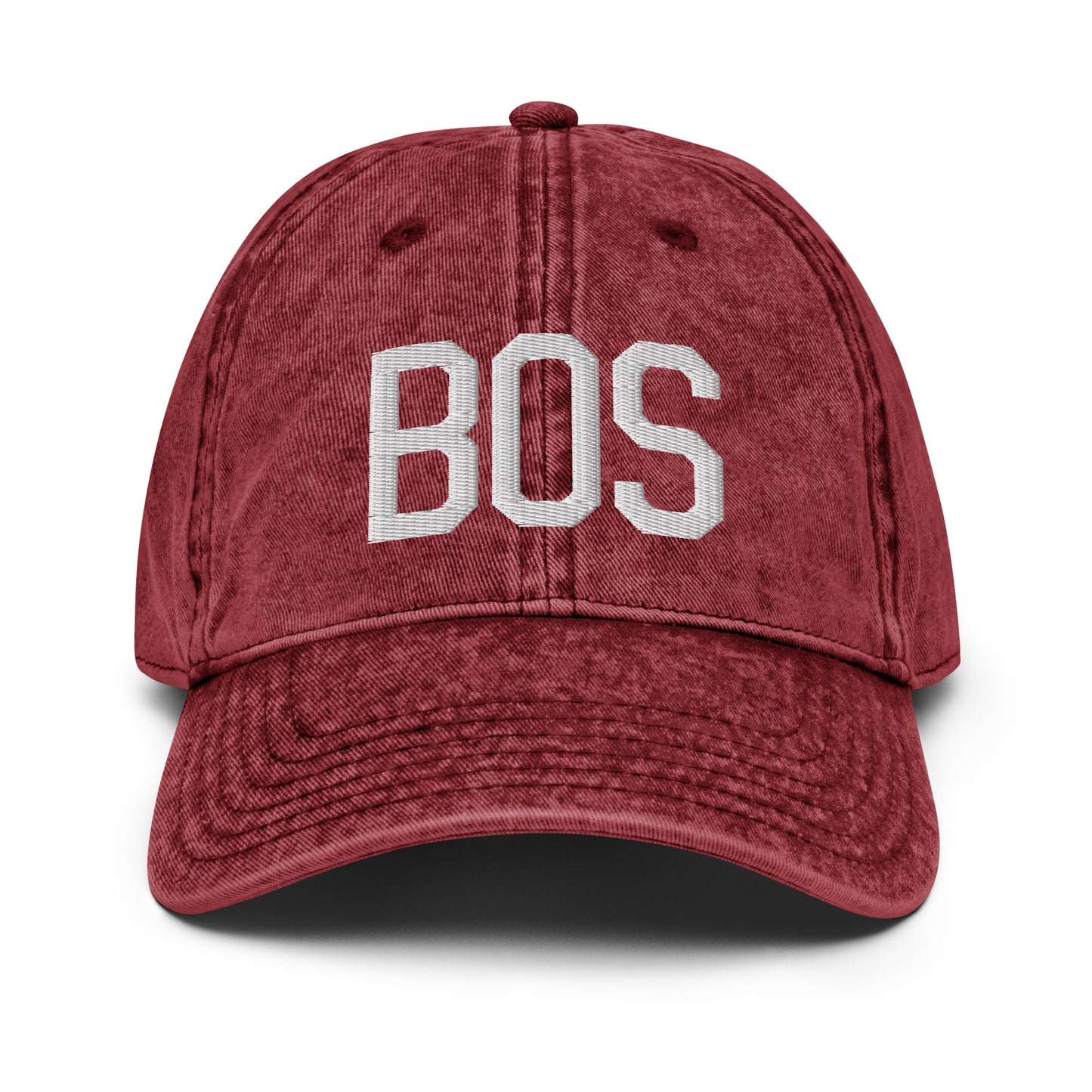 Airport Code Twill Cap - White • BOS Boston • YHM Designs - Image 19