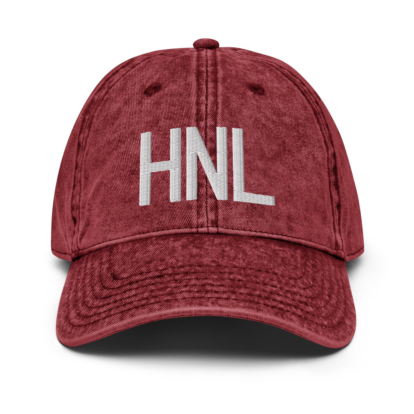 Airport Code Twill Cap - White • HNL Honolulu • YHM Designs - Image 19