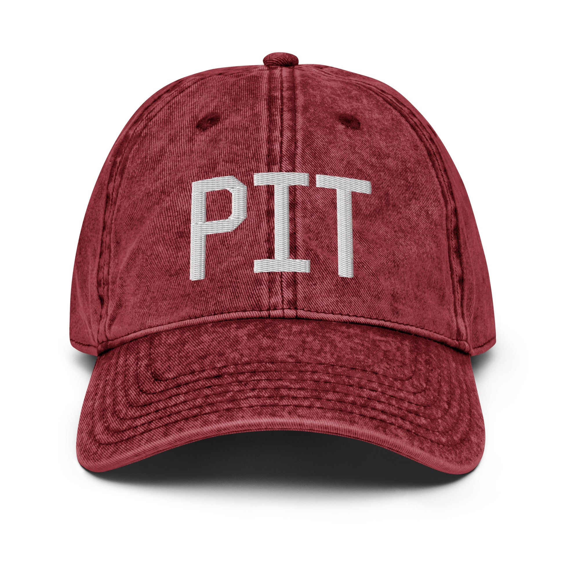 Airport Code Twill Cap - White • PIT Pittsburgh • YHM Designs - Image 19