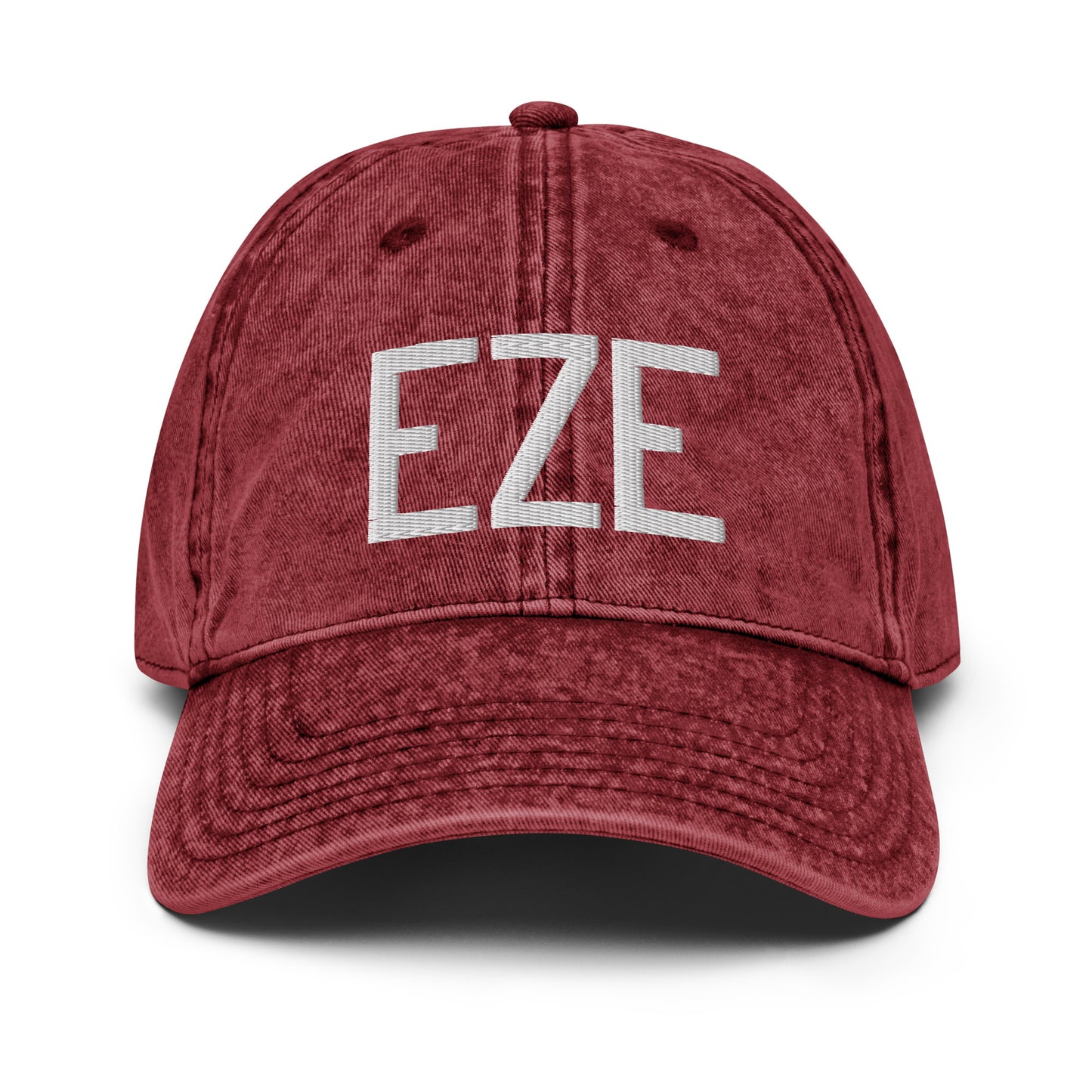 Airport Code Twill Cap - White • EZE Buenos Aires • YHM Designs - Image 19