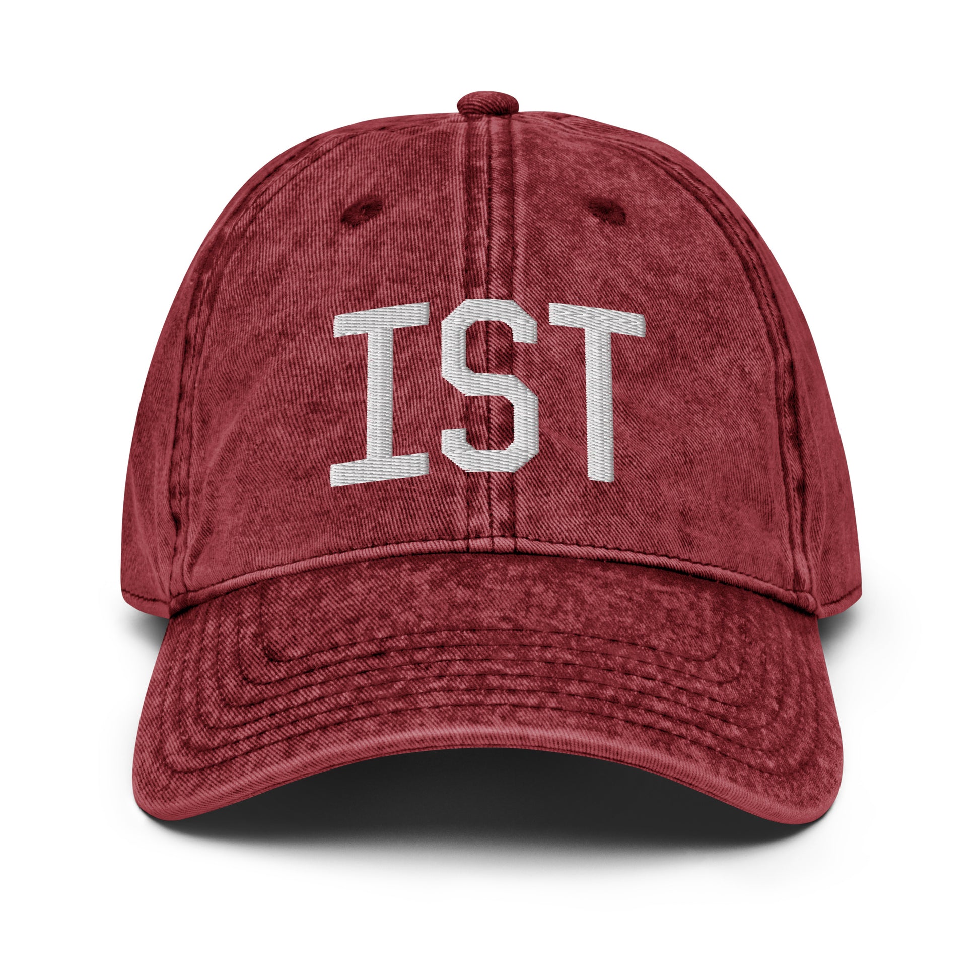 Airport Code Twill Cap - White • IST Istanbul • YHM Designs - Image 19