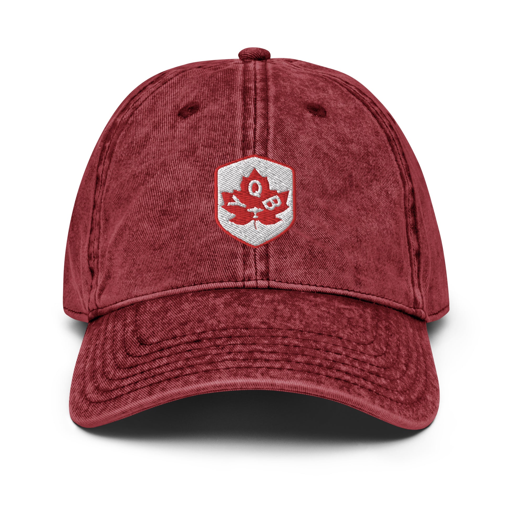 Maple Leaf Twill Cap - Red/White • YQB Quebec City • YHM Designs - Image 17
