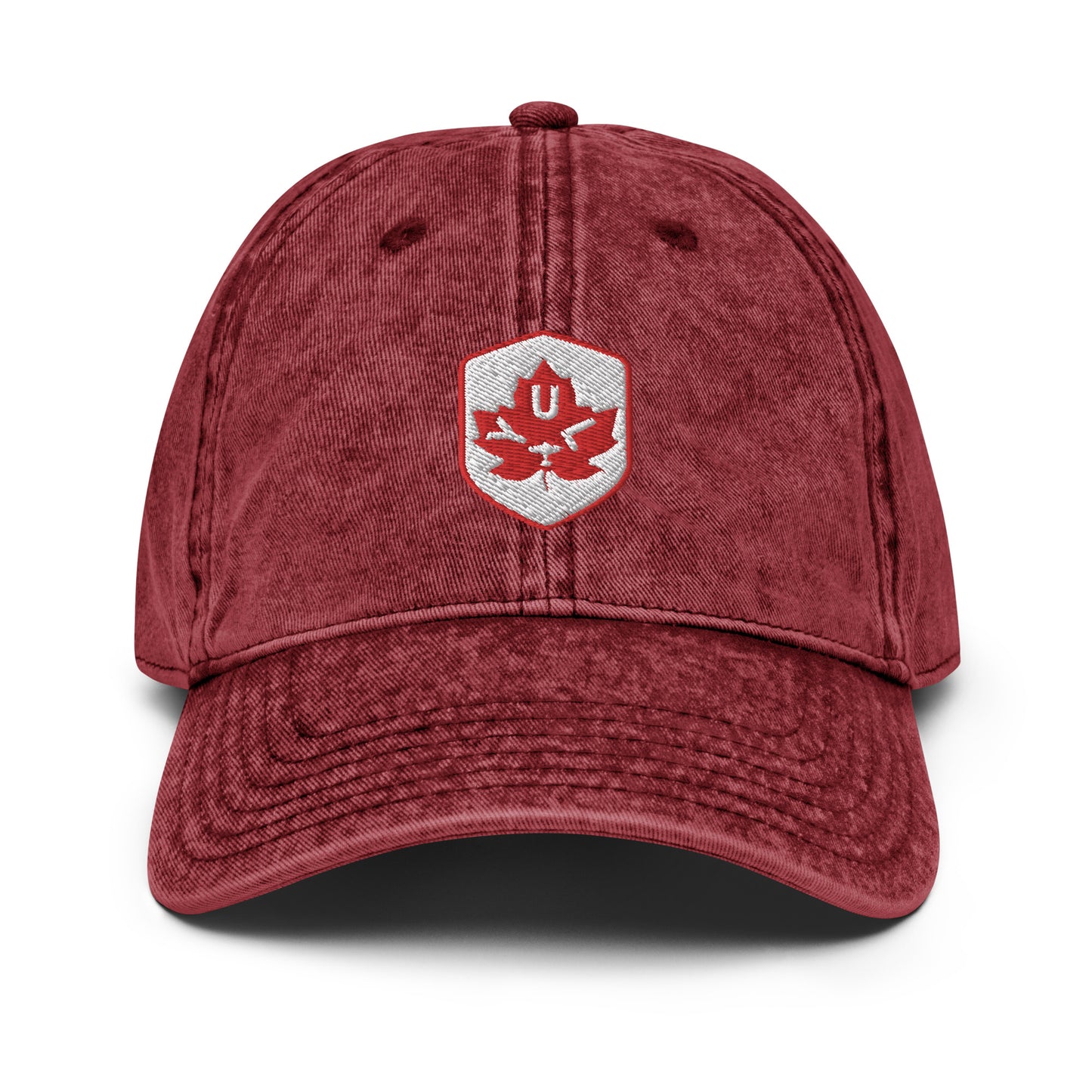 Maple Leaf Twill Cap - Red/White • YUL Montreal • YHM Designs - Image 17