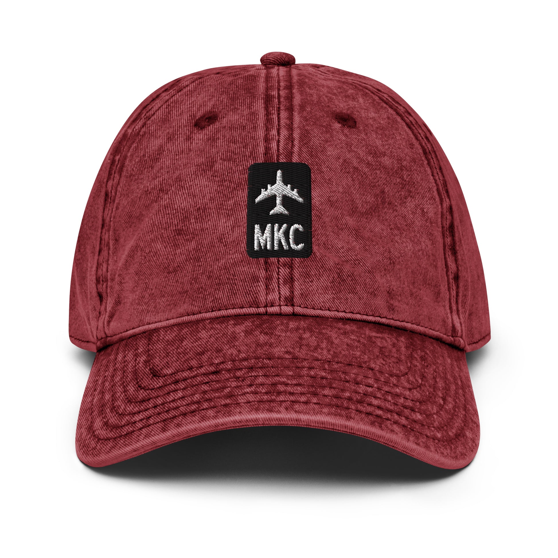 Jetliner Vintage Cotton Twill Baseball Cap • Black/White • MKC Kansas City Souvenir • YHM Designs - Image 14