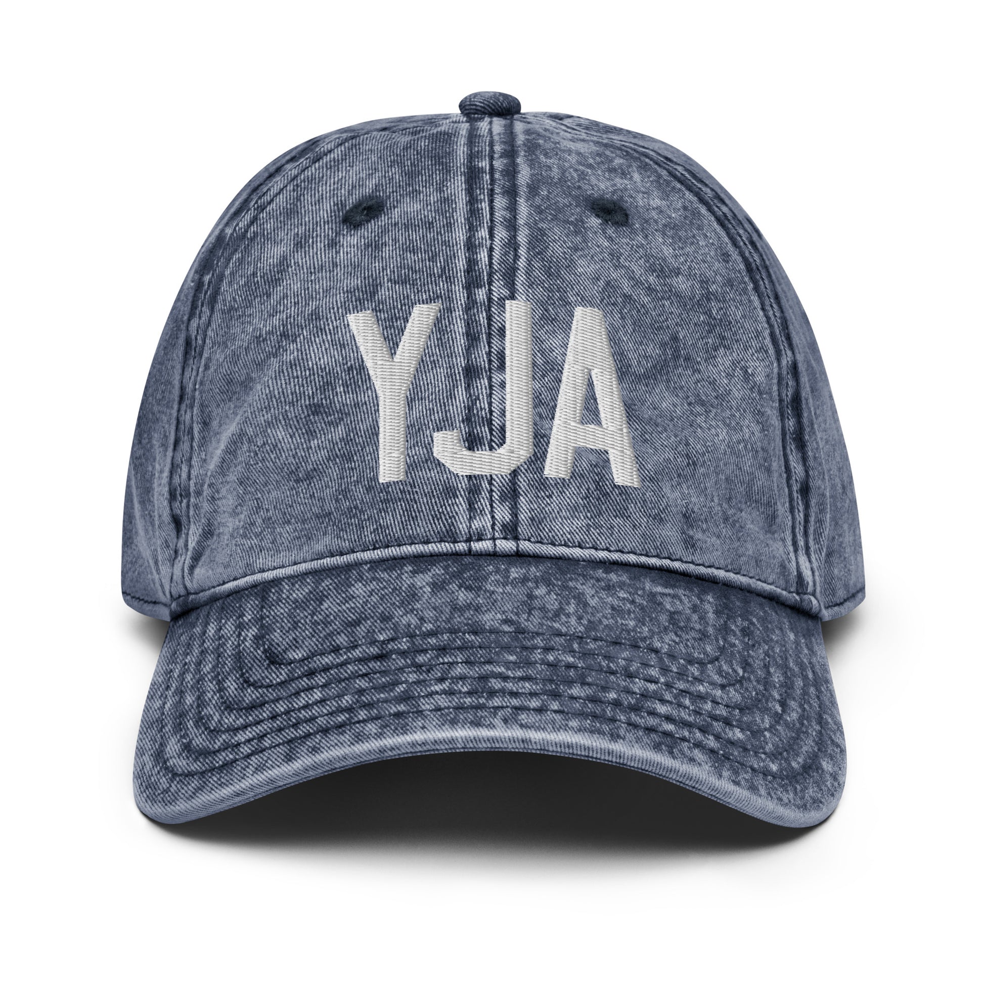 Airport Code Twill Cap - White • YJA Jasper • YHM Designs - Image 16