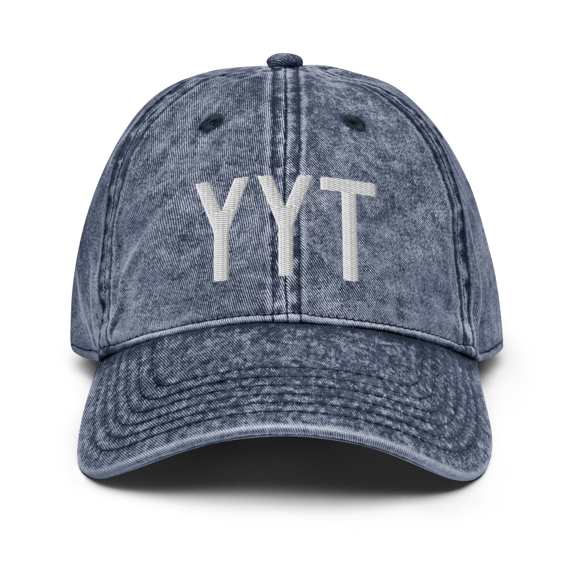 Airport Code Twill Cap - White • YYT St. John's • YHM Designs - Image 16